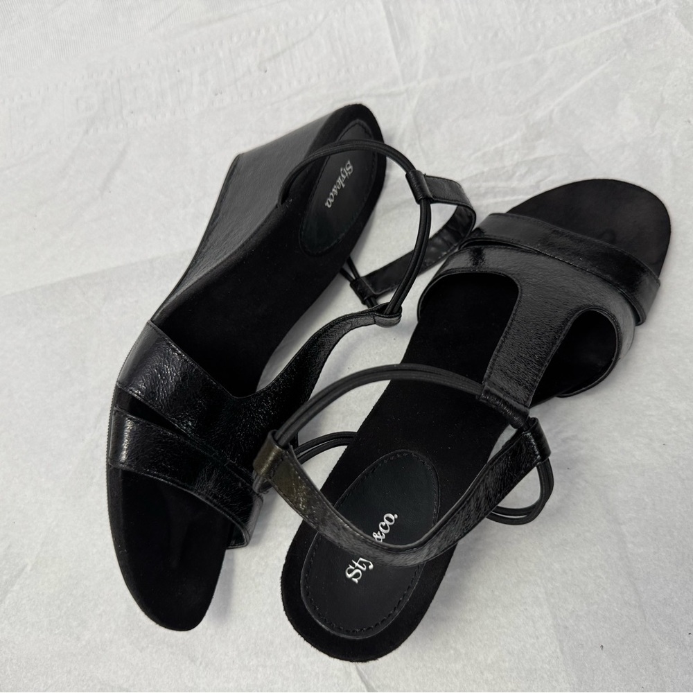 Women's Black Strappy Sandals - Size 9.5 - from Macy's - Style & Co.-Mitzeef